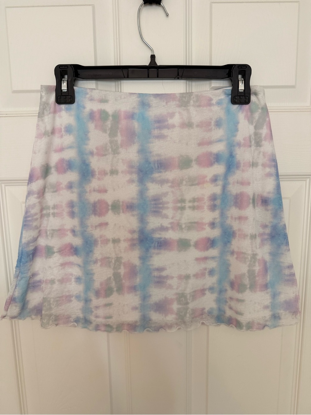Noisy May Pastel Tie-Dye Mini Skirt in Blue & Pink